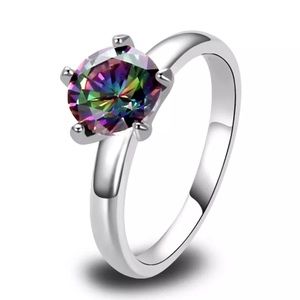 ❤BOGO Rainbow Topaz Ring